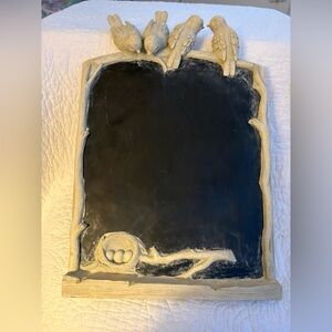Charming Bird Chalkboard in Black and Cream